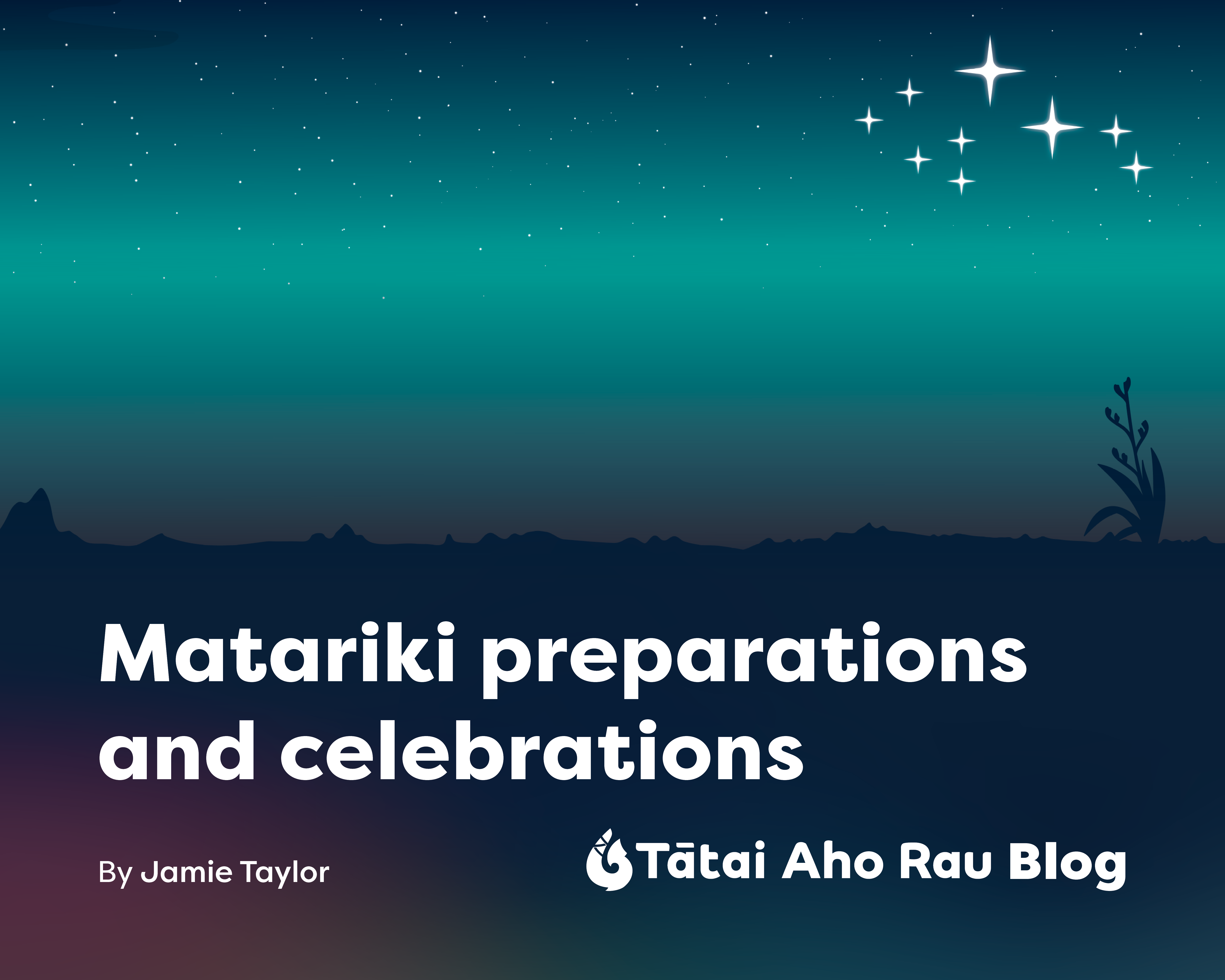 Tātai Aho Rau Core Education | Blog | Matariki: Preparations and ...