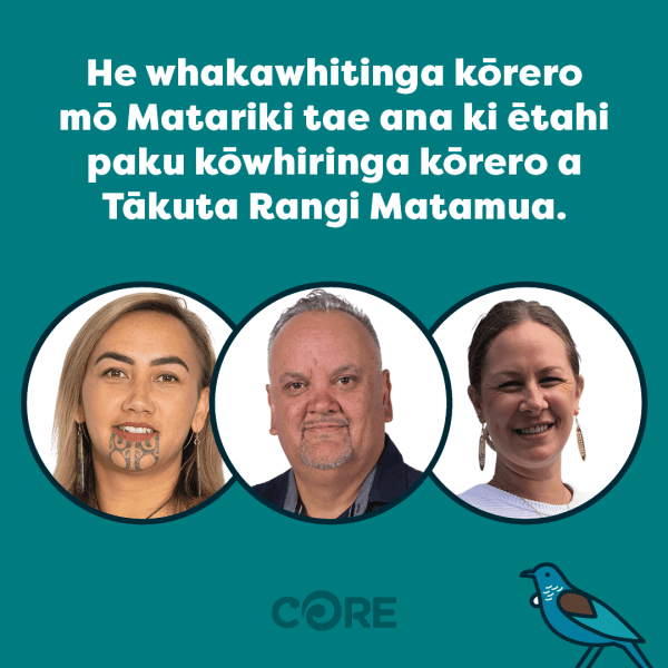 Explore matariki te reo Māori podcast cover featuring Rangi Matamua