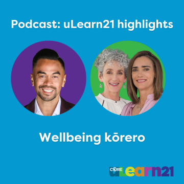 Wellbeing kōrero podcast cover uLearn21